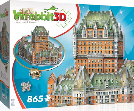 WREBBIT 3D puzzle Le Château Frontenac 865 dílků