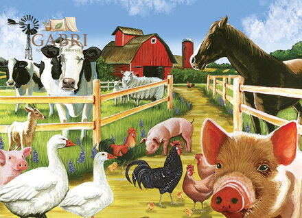 COBBLE HILL Rodinné puzzle Vítejte na farmě 350 dílků