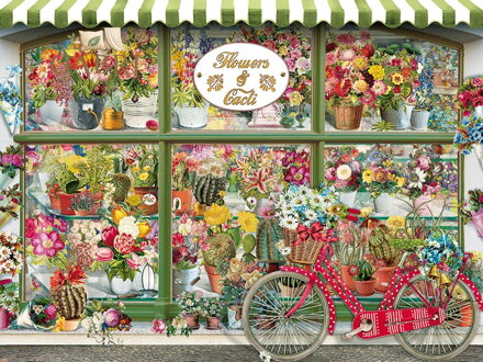 COBBLE HILL Puzzle Obchod s květinami a kaktusy  XL 275 dílků