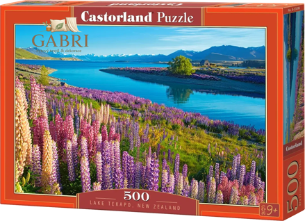 CASTORLAND Puzzle Jezero Tekapo, Nový Zéland 500 dílků