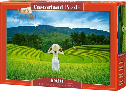 CASTORLAND Puzzle Rýžová pole ve Vietnamu 1000 dílků
