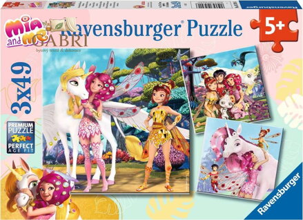 RAVENSBURGER Puzzle Mia a já 3x49 dílků