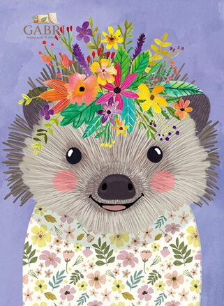 HEYE Puzzle Floral Friends: Veselý ježek 500 dílků