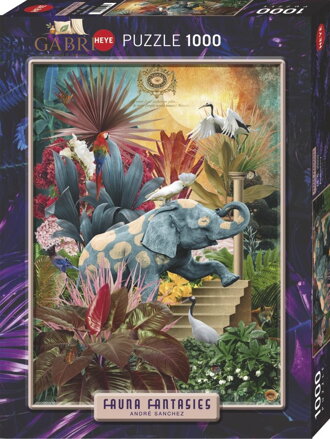 HEYE Puzzle Fauna Fantasies: Elephantaisy 1000 dílků