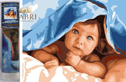 Norimpex Diamantové malování Roztomilé batole 30x40cm