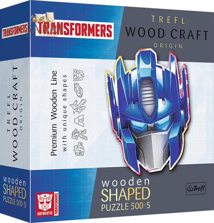 TREFL Wood Craft Origin puzzle Transformers: Optimus Prime 505 dílků