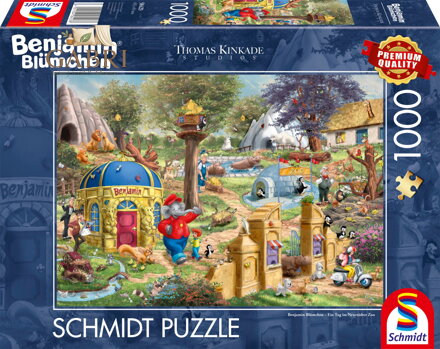SCHMIDT Puzzle Benjamin Kvítko: Den v neustadtské zoo 1000 dílků