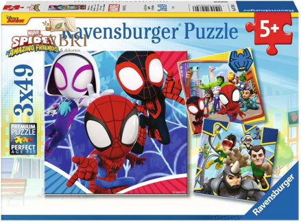 RAVENSBURGER Puzzle Spidey 3x49 dílků