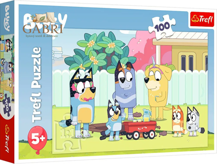 TREFL Puzzle Šťastný svět Bluey 100 dílků