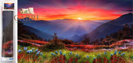 Norimpex Diamantové malování Západ slunce v horách 80x40cm