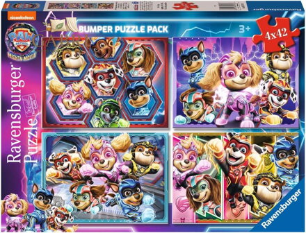 RAVENSBURGER Puzzle Tlapková patrola ve velkofilmu 4x42 dílků