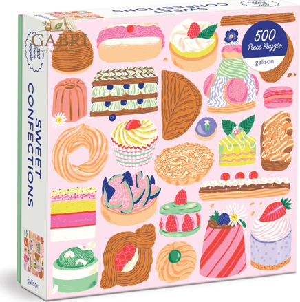 GALISON Čtvercové puzzle Sladké cukrovinky 500 dílků