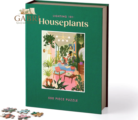 GALISON Puzzle Světlo 101: Pokojové rostliny 500 dílků