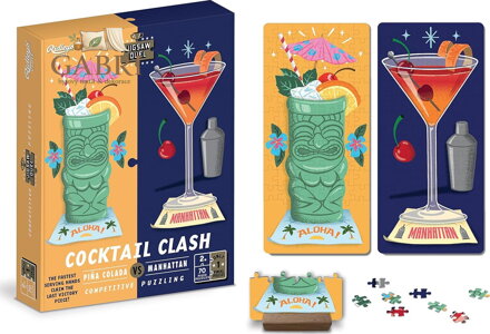 RIDLEY'S GAMES Puzzle Duel Koktejlový souboj: Piňa Colada vs Manhattan 2x70 dílků