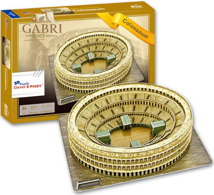 CLEVER&HAPPY 3D puzzle Koloseum 84 dílků