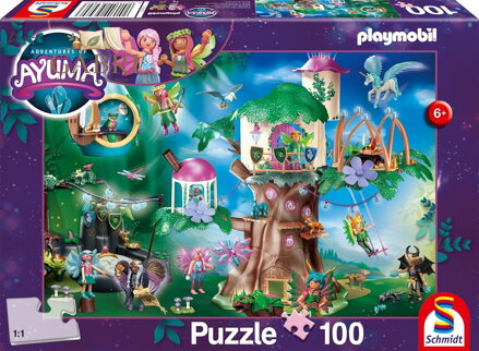 SCHMIDT Puzzle Playmobil Ayuma: Kouzelný les víl 100 dílků