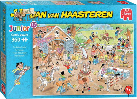 JUMBO Puzzle JvH Junior 12: Jezdecká škola 360 dílků
