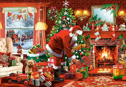 CASTORLAND Puzzle Santova speciální roznáška 1500 dílků