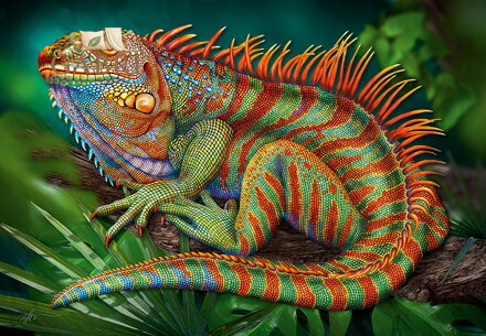 CHERRY PAZZI Puzzle Neuvěřitelný leguán 500 dílků