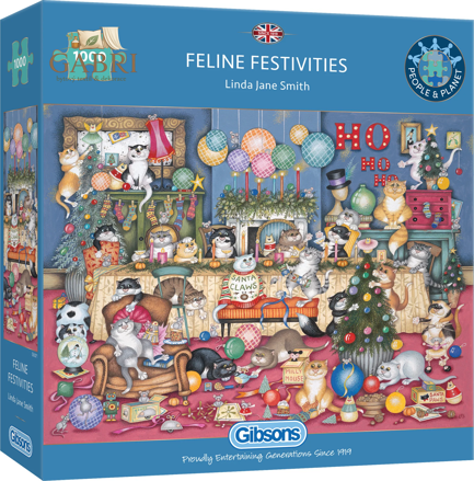 GIBSONS Puzzle Kočičí svátky 1000 dílků