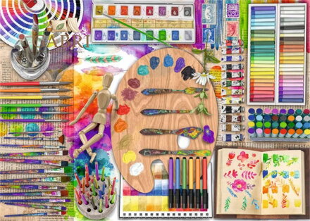 RAVENSBURGER Puzzle Paleta umělce XXL 500 dílků