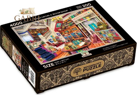 WOODEN CITY Dřevěné puzzle Přání v knihkupectví 4000 dílků
