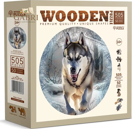 WOODEN CITY Dřevěné puzzle Běžící vlk 505 dílků EKO