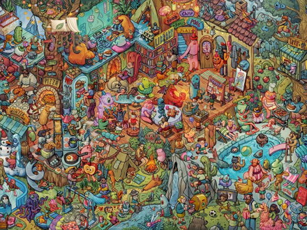 HEYE Puzzle Zábava s přáteli 1500 dílků