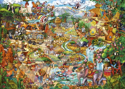 HEYE Puzzle Exotické safari 2000 dílků