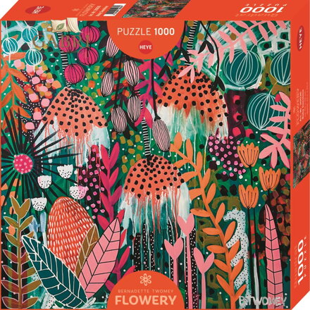 HEYE Čtvercové puzzle Flowery: Rubínový svit slunce 1000 dílků