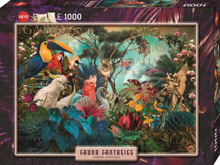 HEYE Puzzle Fauna Fantasies: Ptačí rozmanitost 1000 dílků