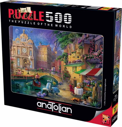 ANATOLIAN Puzzle Romantické Benátky 500 dílků