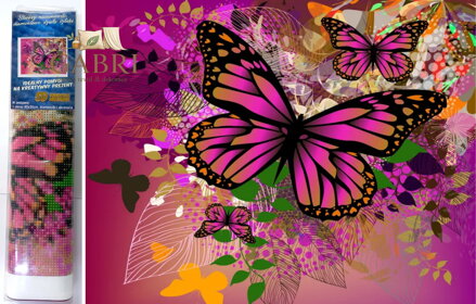 Norimpex Diamantové malování Třepotání křídel 30x40cm