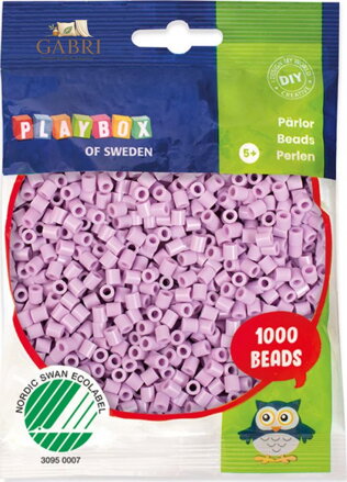 PLAYBOX Zažehlovací korálky pastelové - fialové 1000ks