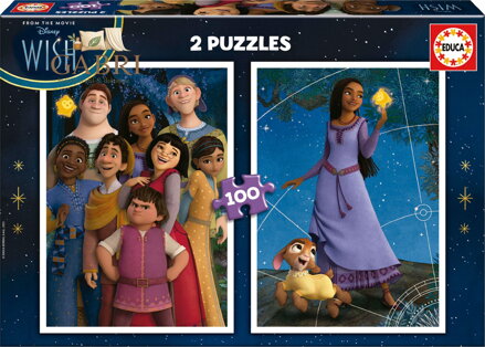EDUCA Puzzle Přání 2x100 dílků