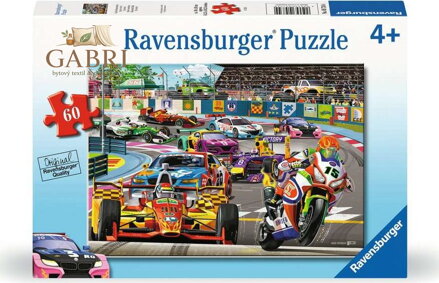 RAVENSBURGER Puzzle Závodní rally 60 dílků