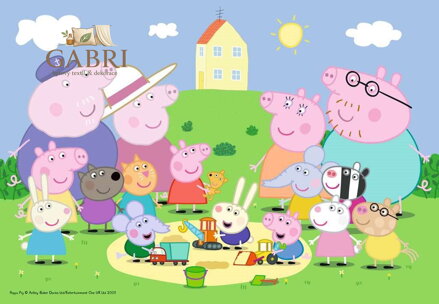 RAVENSBURGER Puzzle Prasátko Peppa: Zábava na slunci 35 dílků