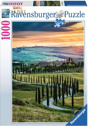 RAVENSBURGER Puzzle Val d'Orcia, Toskánsko 1000 dílků