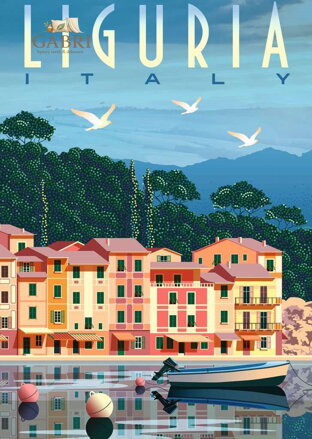 RAVENSBURGER Puzzle Pohlednice z Ligurie 1000 dílků