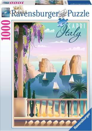 RAVENSBURGER Puzzle Pohlednice z Capri 1000 dílků