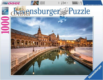 RAVENSBURGER Puzzle Španělské náměstí, Řím 1000 dílků