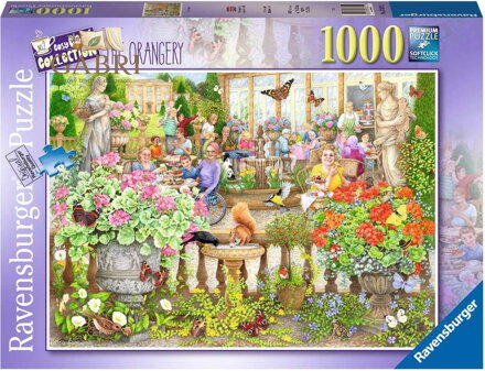 RAVENSBURGER Puzzle Cosy Café Collection č.2: Kavárna v oranžerii 1000 dílků