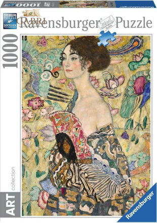 RAVENSBURGER Puzzle Dáma s vějířem 1000 dílků