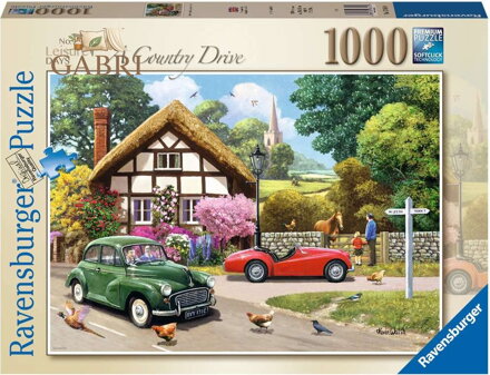 RAVENSBURGER Puzzle Projížďka venkovskou krajinou 1000 dílků