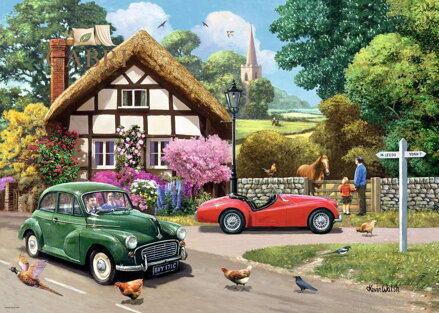 RAVENSBURGER Puzzle Projížďka venkovskou krajinou 1000 dílků