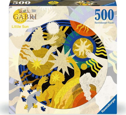 RAVENSBURGER Kulaté puzzle Little Sun: Zapojení se 500 dílků