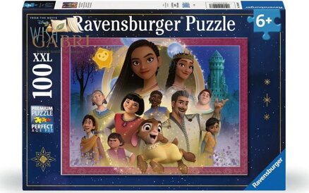 RAVENSBURGER Puzzle Přání: Oblíbení hrdinové XXL 100 dílků
