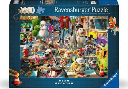 RAVENSBURGER Puzzle Venčení psů 1000 dílků