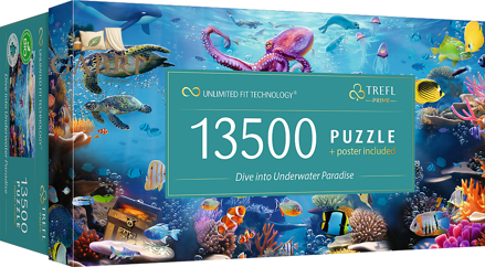 TREFL Puzzle UFT Ponoření do podmořského ráje 13500 dílků