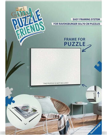 RAVENSBURGER Rám na puzzle My Puzzle Friends 70x50cm - černý